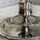 Silver-plated hand candlestick in the Louis XV style