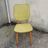 Pair of vintage apple green chairs from the 1950s
