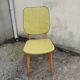 Paire de chaises vertes pomme vintage 50's