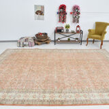 10x13 peach red oversized persian rug, 290x388cm