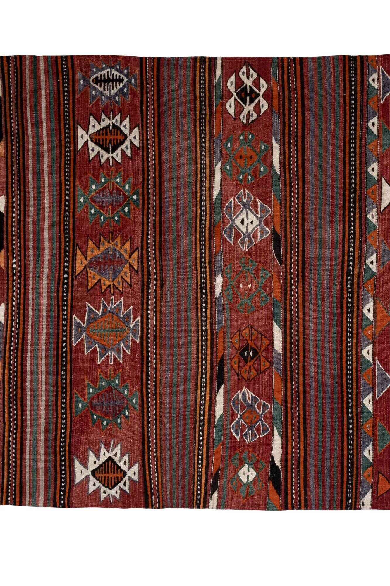 Vintage Turkish hallway rug 140x300 cm