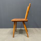 Set of eight german stick chairs from the 1950