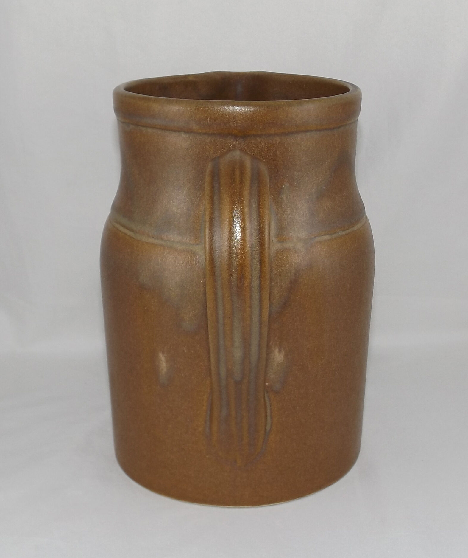 Vintage stoneware pitcher by the Digoin factory, France