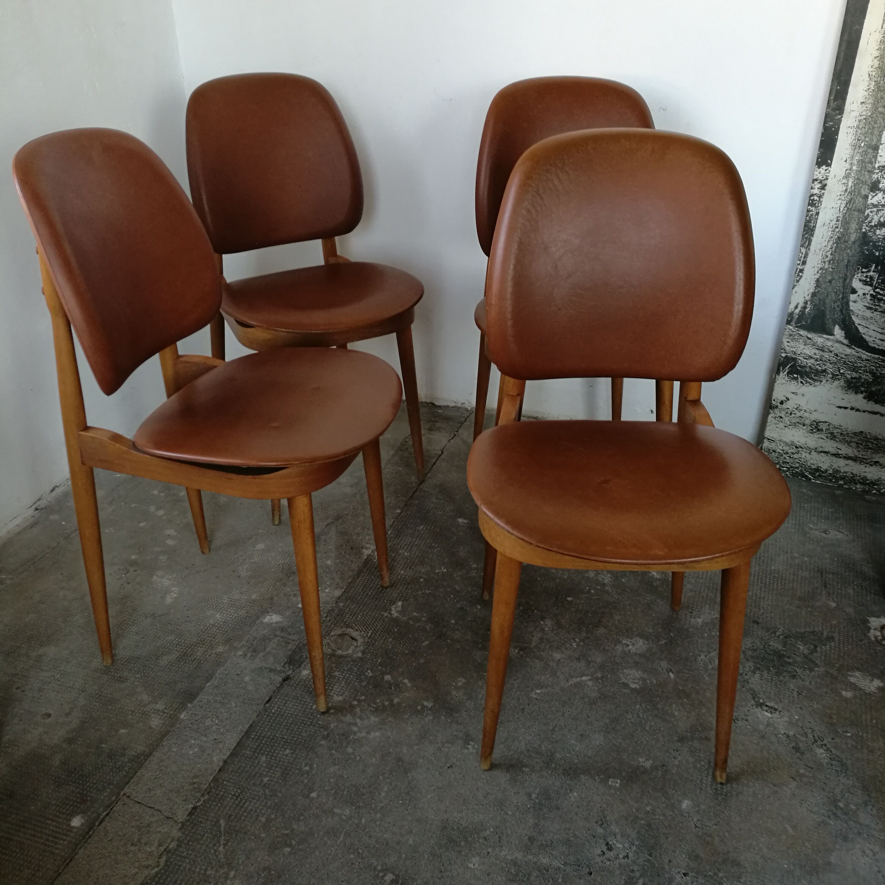 Set of 4 Baumann chairs, Pegasus model