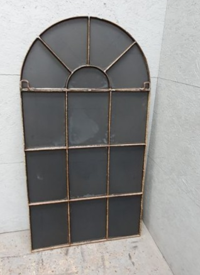 Metal industrial mirror in the shape of a warhead height 156 cm