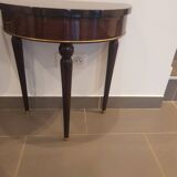 Pair of half-moon bedside tables 60 years