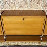 60s 70s teak string shelf module by Kajsa & Nils "Nisse" Strinning Sweden 60s