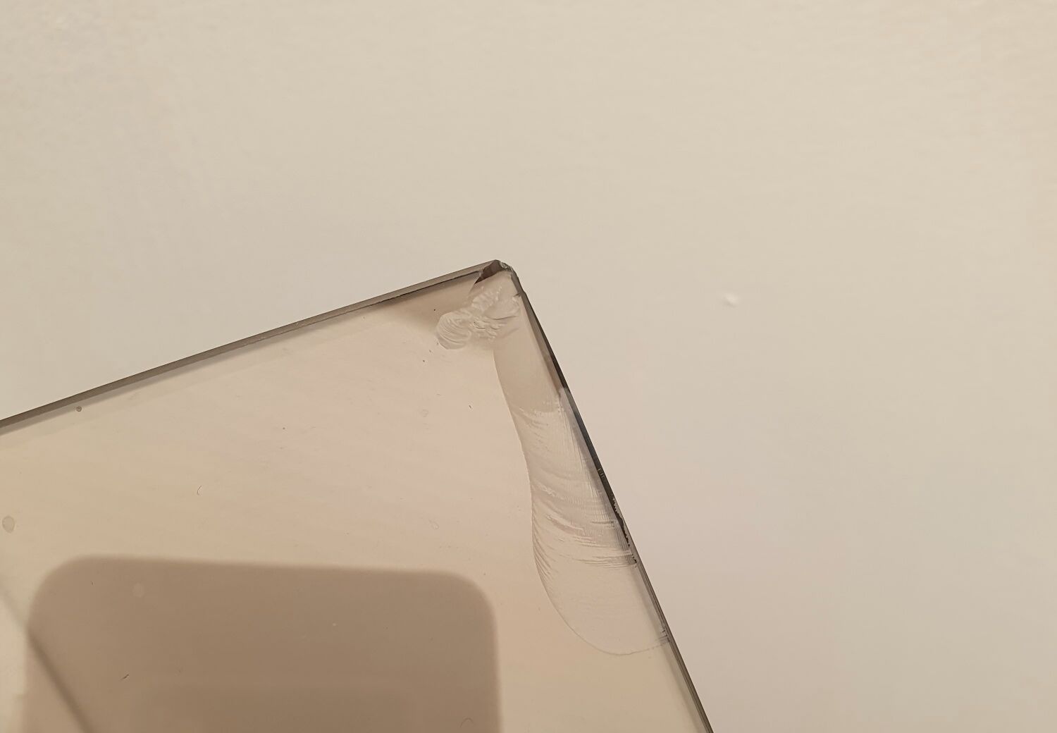 Console design 3 étagères chrome et verre fumé