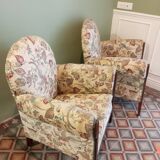 Paire de fauteuils art déco