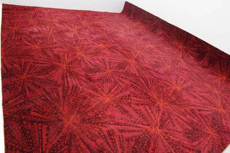 Stunning Huge Geometric Carpet by A. Ambrossová, 1967
