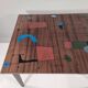 Table vintage en frêne, années 1960