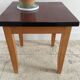 Table basse en formica et bois vintage