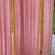 Art Deco screen 6 leaves in beech and fabrics of the 30s