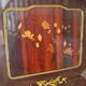 Neoclassical inlaid mahogany screen