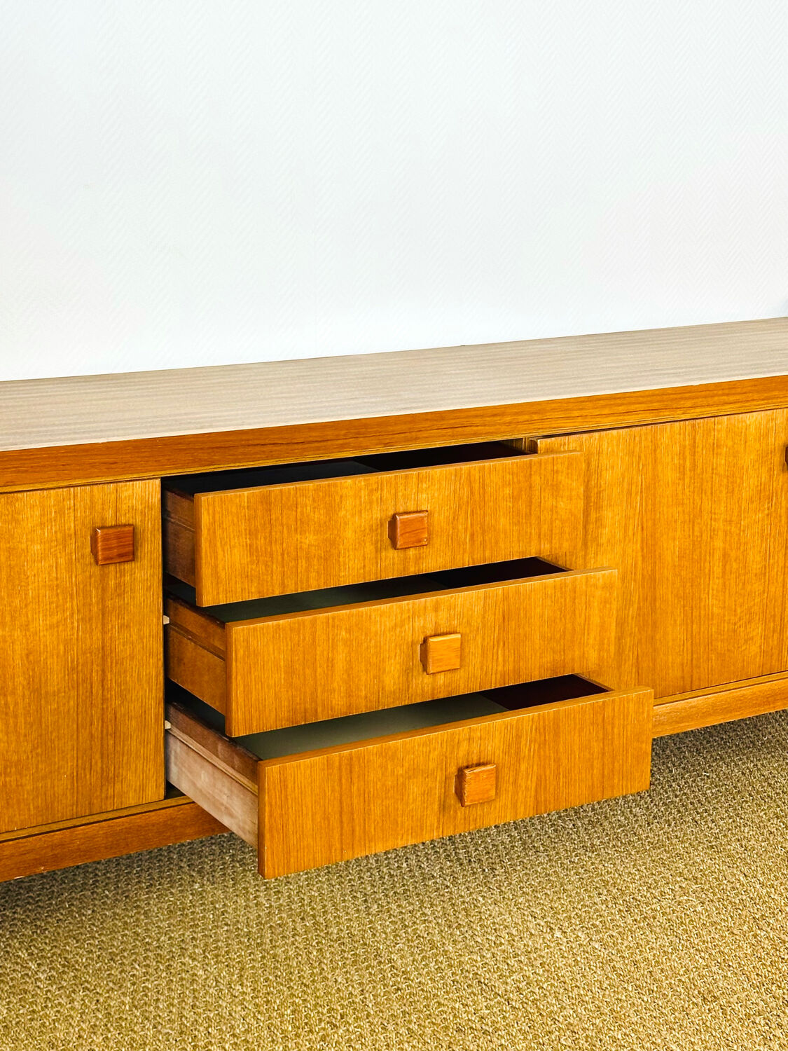 Scandinavian teak sideboard from the 1960s.