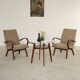 Pair of grey mottled armchairs by Jaroslav Smidek for TON Bystrice