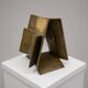 Modernist abstract bronze sculpture signed by María Simón Padrós.