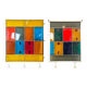 Panels made of thick colored glass slabs from Saint Gobain