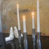 Set of 4 gota erika pekkari candlesticks, Scandinavian, 1990