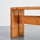 Banc en pin massif, Les Arcs, circa 1973