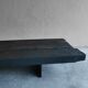 Wabi-sabi burnt wood coffee table