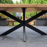 Dining table solid oak feet mikado