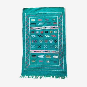 Berber carpet Ethnic Green 95x150 cm