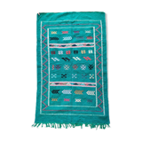Tapis berbère vert ethnique 95x150 cm
