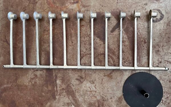 Grand Chandelier Vintage • Candlestick • Laurids Lønborg • Space Age • 1960’s