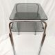 Console design 70 métal chromé verre fumé