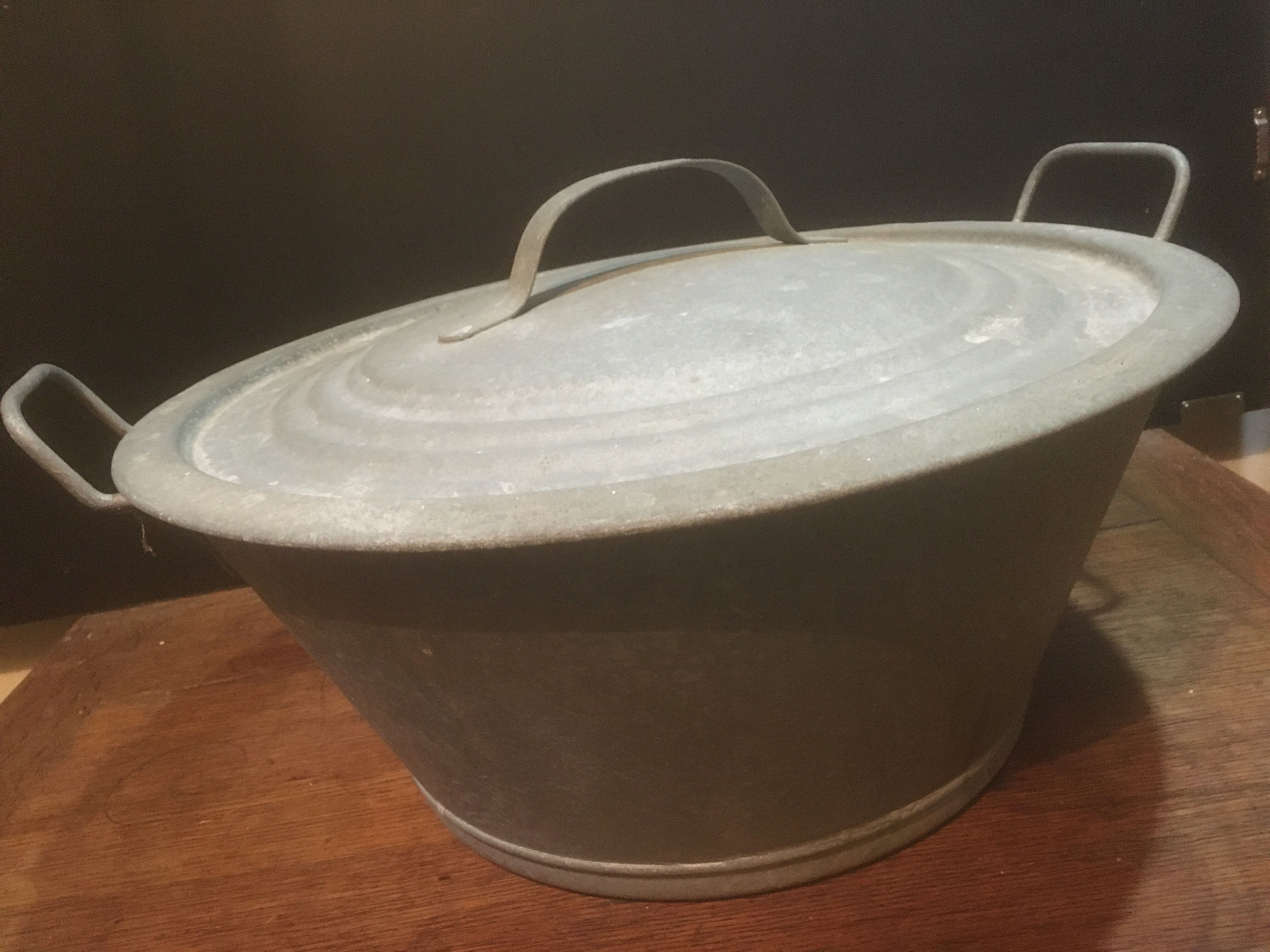 Basin & zinc lid Ø 43