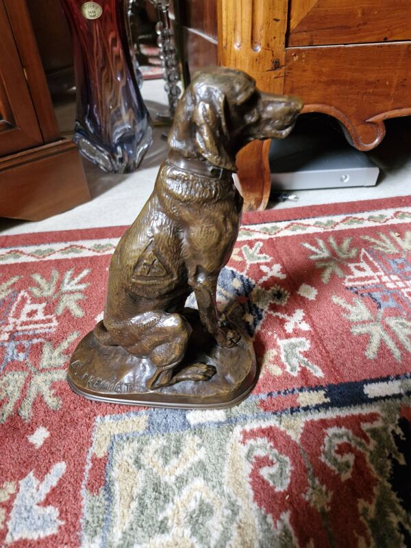 Chien en bronze E. Fremiet