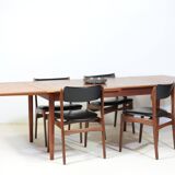 Danish dining table in teak.