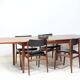 Danish dining table in teak.