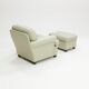 Poltrona Frau 'Dream B' armchair and ottoman, Italy, 1980s