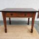 brutalist wooden table