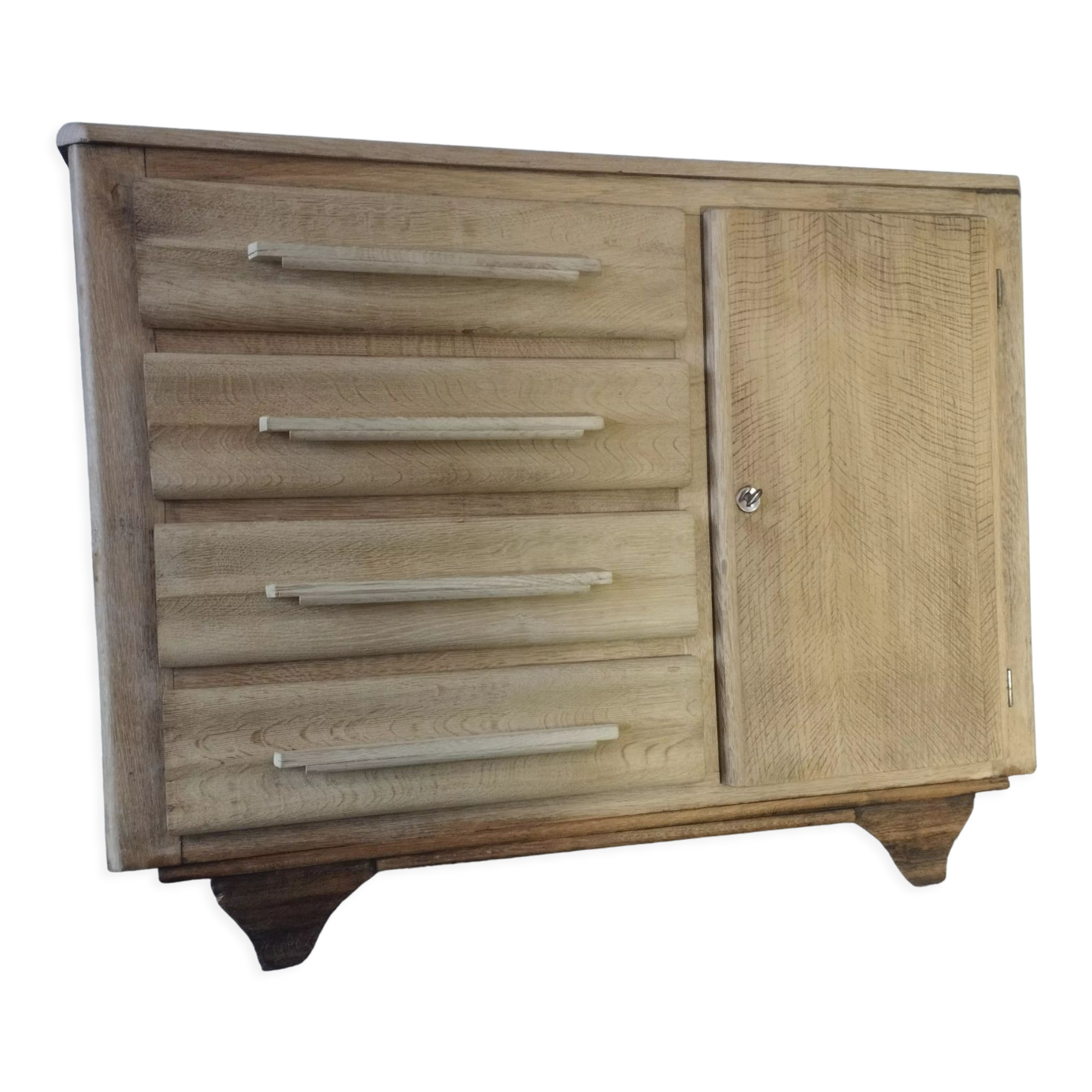 Art Deco chest of drawers blond oak