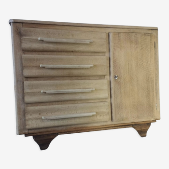 Art Deco chest of drawers blond oak