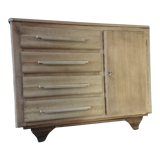 Art Deco chest of drawers blond oak