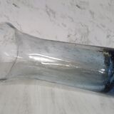 Vase in blown and bubbled glass