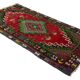 Grand Kilim Turc Yoruk Vintage 158x342 cm Geometrique Tisse Main