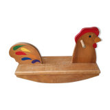 Wooden rocking hen