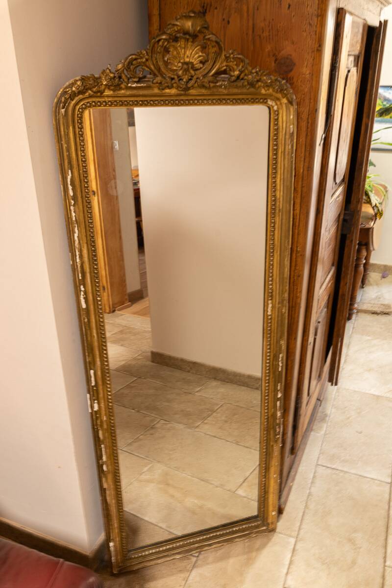 Large mirror - trumeau in Louis XV style, late 19th century