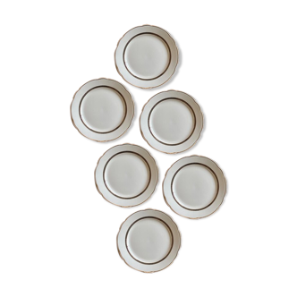 Set de 6 assiettes Digouin Sarreguemines service "Turenne"