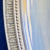 Round semi-hollow plate silver-plated Gallia Christofle Malmaison Empire