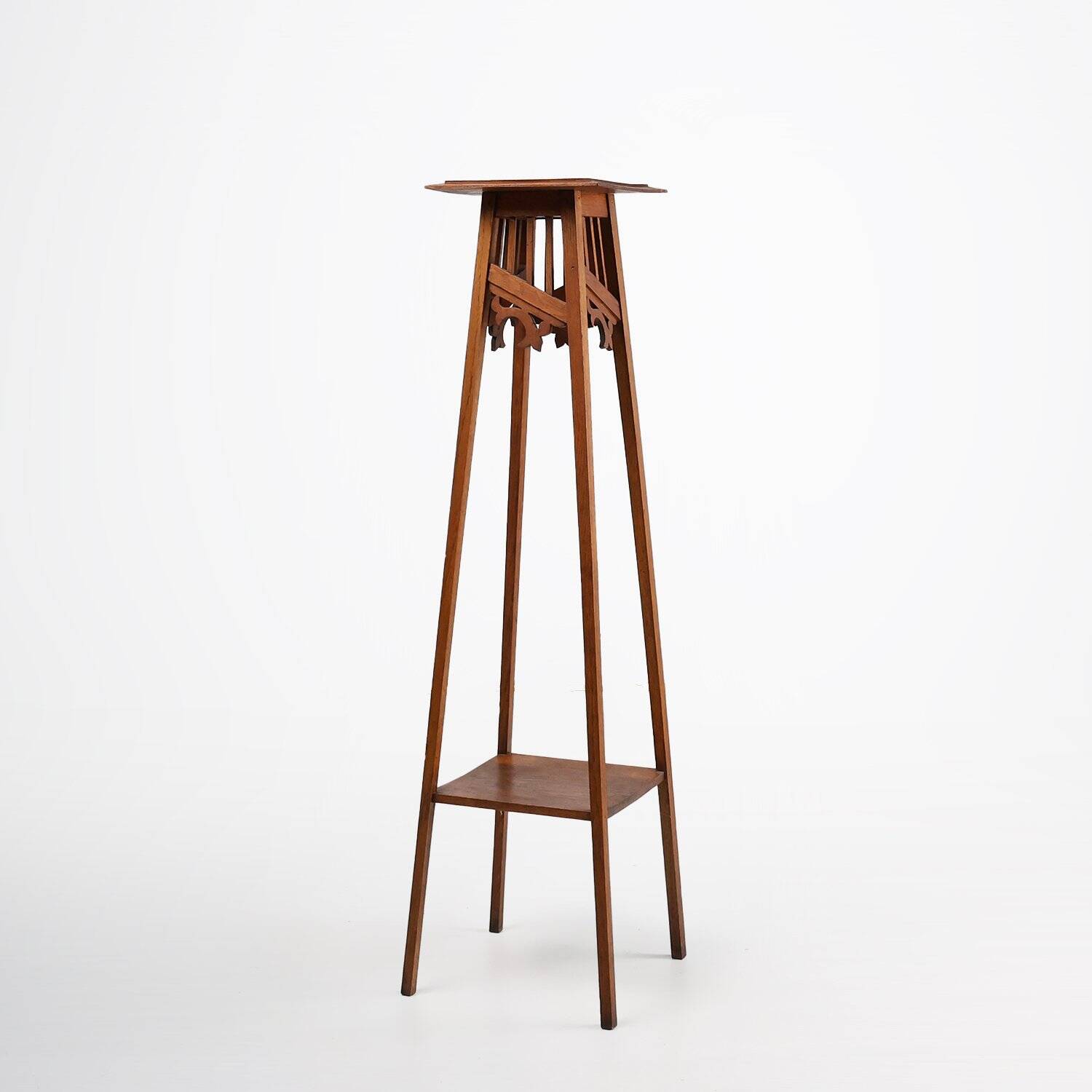 Table console Art Déco française en chêne, années 1920