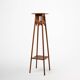 Table console Art Déco française en chêne, années 1920
