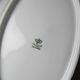 Vintage hollow plate Chastagner Limoges in white porcelain, rococo style.