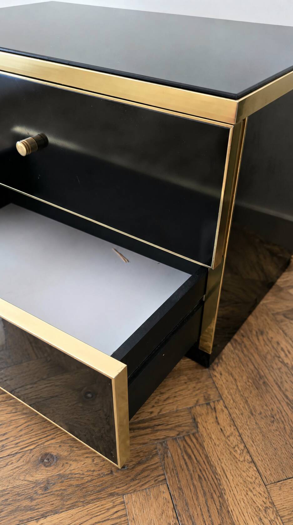 Pair of bedside tables Maison Roméo Paris by Jean-Claude Mahey, 1970s