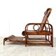 Mid century rattan and bamboo garden chair, 1950s